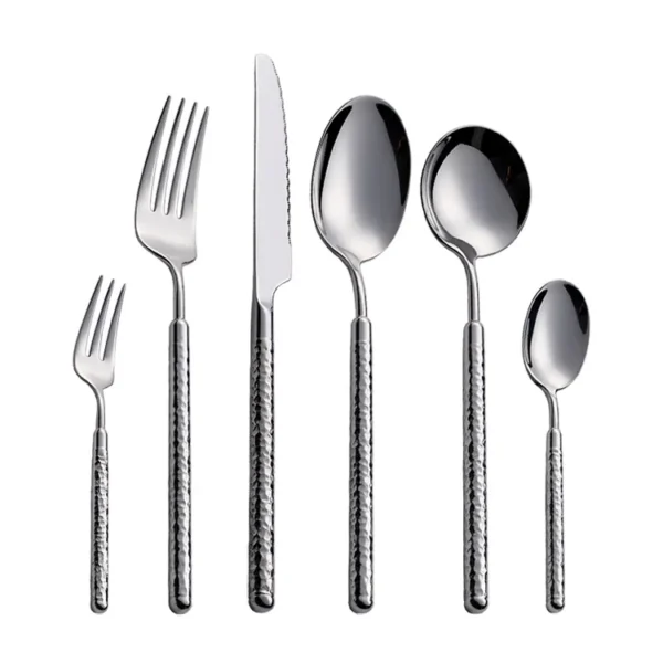 New design High quality and polished stainless steel cutlery set