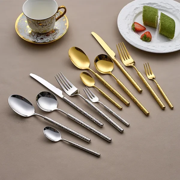 New design High quality and polished stainless steel cutlery set