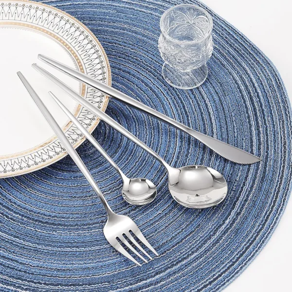 Dishwasher Safe Cutlery Set Stainless Steel Flatware Sets Spoons Forks Knifes