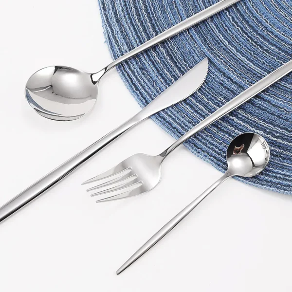 Dishwasher Safe Cutlery Set Stainless Steel Flatware Sets Spoons Forks Knifes