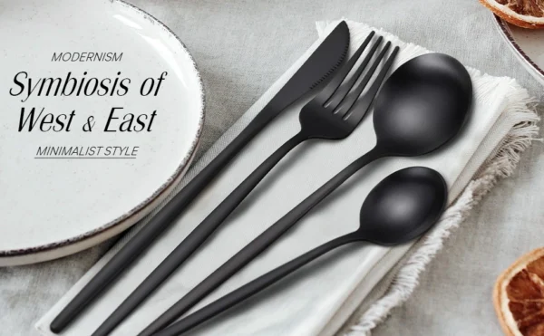 Sleek Matte Cutlery Set – Stylish & Durable Design