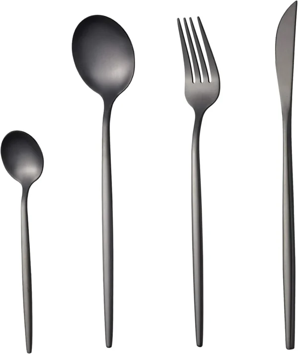 Sleek Matte Cutlery Set – Stylish & Durable Design